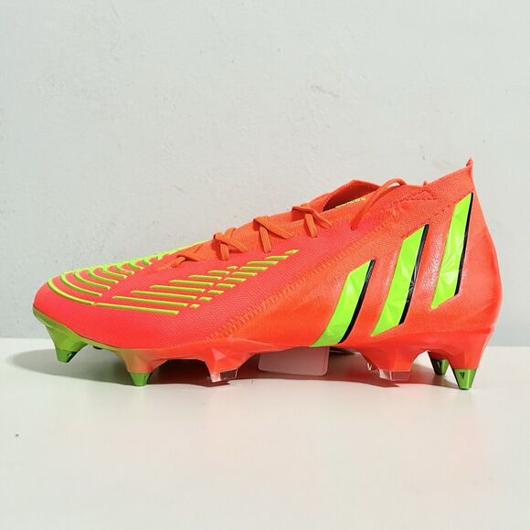 Adidas Predator Edge.1 SG “Solar Red Green” Men’s Size 7.5-10.5 Soccer Cleats - Picture 4 of 13